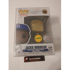 Limited Chase Funko Pop! Sports Legends 42 Jackie Robinson HITTING Dodgers Gold Pop FU72246